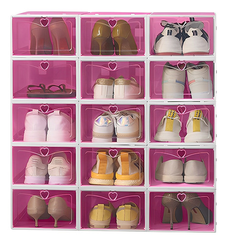  Caja De Zapatos,cajas Organizadoras Apilables, 15 Pcs