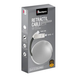 Cable Tipo C Y Micro Usb Retractil 1m V8 Blackpcs /v /v