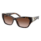 Ralph Lauren Woman Gafas De Sol Shiny Dark Havana Frame, Len