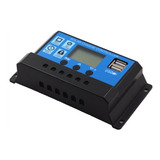 Regulador Controlador Solar Pwm 20 Amp Digital Usb 12-24 Vdc