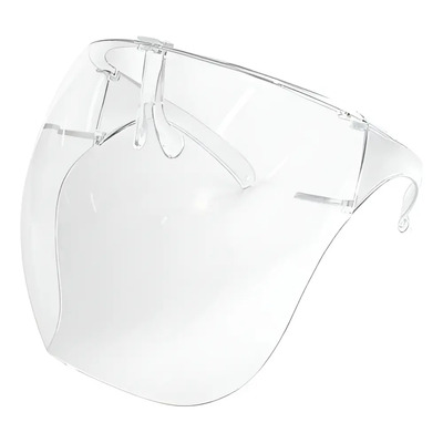 Máscara Proteção Óculos Segurança Protetor Facial Full Face Shield Transparente Antiembaçante Cinza