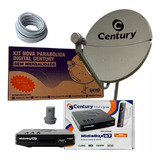 Kit Completo Antena Parabólica Banda Ku Receptor Century B7