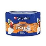 100pk Dvd-r Verbatim Blanco Imprimible, 4.7 Gb