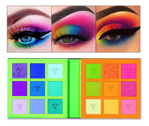 Tintark Neonme Paleta De Sombras De Ojos, 18 Sombras De Ojos