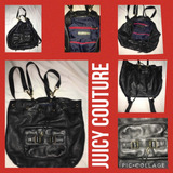 Bolsa Piel Dama Juicy Couture Negra Back Pack