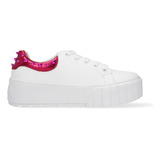 Tenis Ozono Para Mujer Estilo 651101 Blanco - Rosa