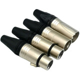 5 Conectores Xlr Macho Nc-3mxx + 5 Xlr Hembra Nc-3fxx Neutri