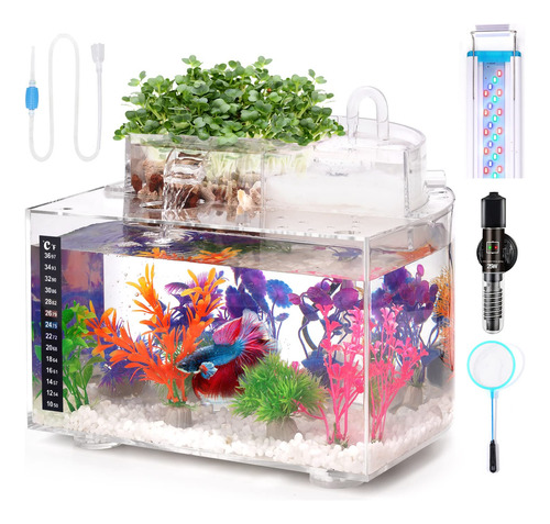 Oltraman Betta - Kit De Tanque De Peces De 3 Galones, Autoli