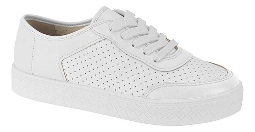 Tênis Feminino Flatform Moleca Casual Perfuros Delicado Novo