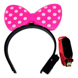 Kit Tiara Minnie + Relogio Minnie Infantil