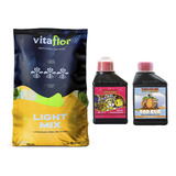 Sustrato Vitaflor Lightmix 50lt Con Top Crop Bloom Bud 250ml