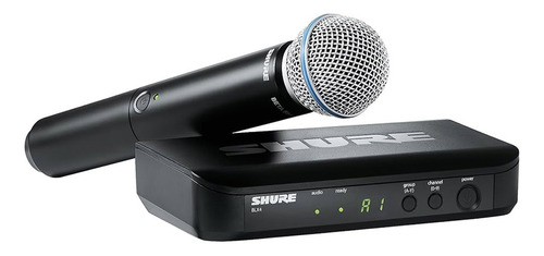 Microfone Sem Fio Shure Profissional Blx24/beta 58 B58