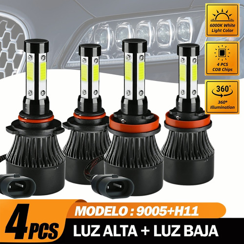 Kit Faros Auto Led Para Lincoln 12000lm Luz Alta Y Baja