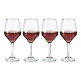 Elegantes Copas Para Vino Brunello 4 Unidades Vidrio 408cc