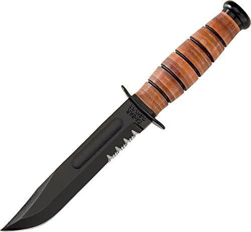 Cuchillo Dentado Ka-bar, Acero Al Cromo Vanadio