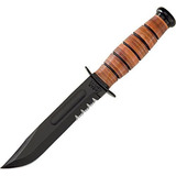 Cuchillo Dentado Ka-bar, Acero Al Cromo Vanadio