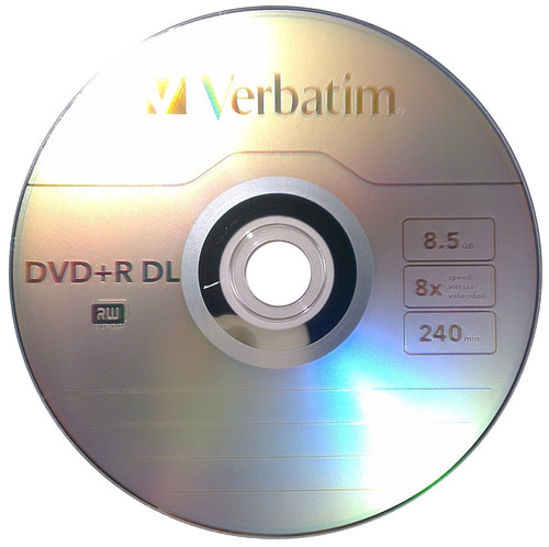Dvd Dual Layer Verbatim 8.5gb Mkm003 Para Xbox X Unidad