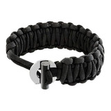 Pulseira Bracelete Ntk Mag Paracord Sobrevivência Pederneira