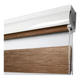 Cortina Roller Duo Sun Out Madera 105x240 Meriggi