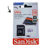 Cartão De Memória Sandisk 128g  Ultra + Adaptador Sd