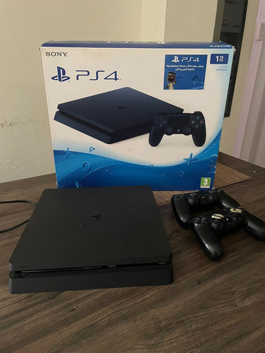 Playstation 4 Slim 1tb - 2 Controles, 5 Jogos Físicos