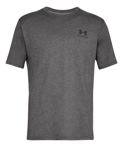 Polera Hombre Under Armour Boxed Sportstyle Gris Oscuro