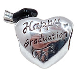 Charm Pulsera, Plata 925, Corazón, Regalo Graduación 