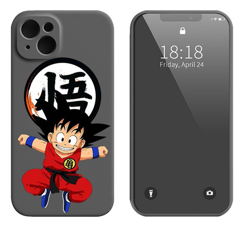 Funda De Silicona Para iPhone Diseño Dragon Ball + Correas