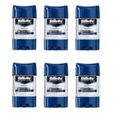 Antitranspirante Gillette Gel Antibacterial 82 G Pack X6und
