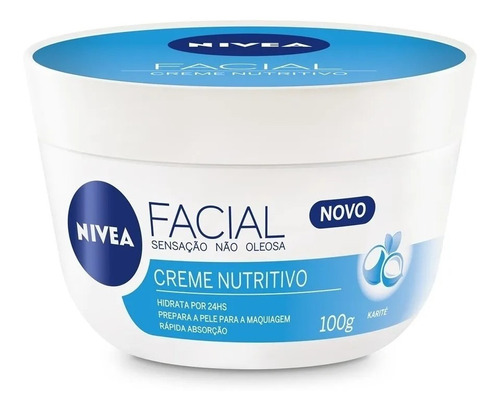 Nivea Facial Creme Nutritivo Hidrata 24 Horas Pré Maquiagem