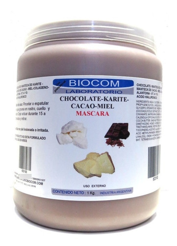 Mascara Chocolate Manteca Karite Cacao X 1 Kg - Biocom