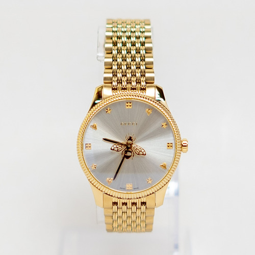 Gucci Reloj De 29mm G-timesless Abeja Dorado Original 