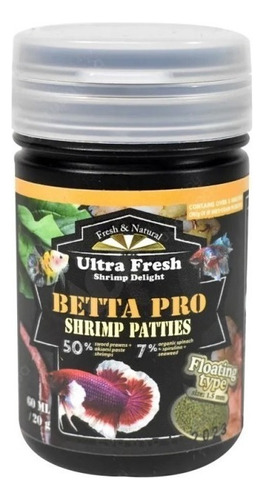 Alimento Azoo Ultrafresh 60ml 20g Betta Pro 86102