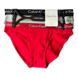 Set De 3 Calzones Bikinis Calvin Klein De Dama Qp2349r-020