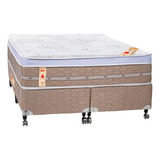 Cama Box+colchão Castor Queen Niponpedic Tecnopedic 158x198