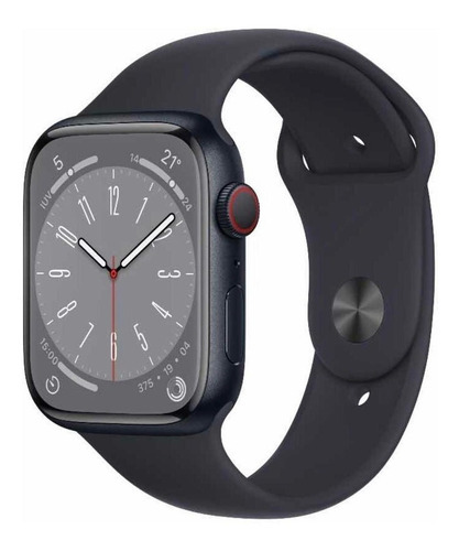 Apple Watch Series 8, Gps, 41 Mm, Carcasa De Aluminio Medianoche, Pulsera De Medianoche, Color/estándar
