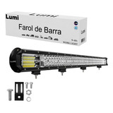 Refletor Holofote Luminaria Farol 612w Barra Cor Da Carcaça Preto Cor Da Luz Branco Frio 12v/60v Bivolt