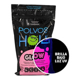 Polvos Holi Maxibolsa 650 G Colores Fluorescentes Glow Color Rosa Fluorescente