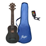 Flight Tus35 Pack Blk Ukulele Ukelele Soprano Funda Afinador