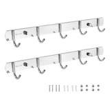 Gancho Perchero,5 Ganchos Perchero Pared 304 Acero Inox 2pcs