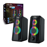 Parlantes Soul Gaming Luz Rgb Xp 200 Setup Gamer