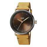 Reloj Para Hombre Q&q Q&q Hombre Qb74j502y Amarillo