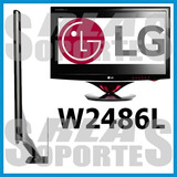 Soporte Pared Adapt Tv Monitor LG W2486l Sin Orificios Vesa