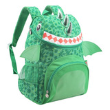 Mochila Escolar Infantil Jardin Niña Niño Reforzada Urbana Color Verde Diseño De La Tela Liso