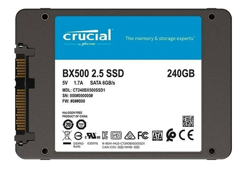 Disco Crucial Ssd 240gb Bx500 