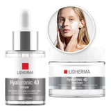 Crema Facial + Serum Hialurónico Kit Hyaluronic 4d Lidherma