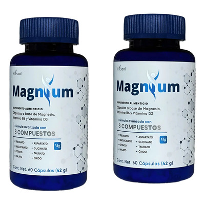 Magnesio De Espectro Completo, Magnium (2 Pack) Premium. Sabor Sin sabor | MercadoLibre