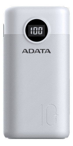 Adata P10000qcd Power Bank 10000mah Multi Carga Rápida Usb-c, Blanco