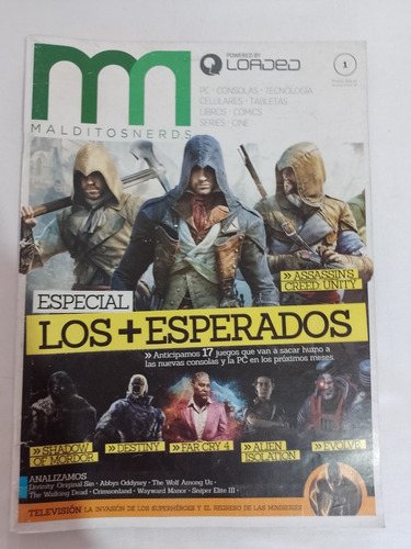 Revista Loaded Malditos Nerds 1 Shadow Of Mordor Destiny 