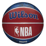 Balon Baloncesto Wilson Nba Philadelphia Competicion #7 Color Azul-rojo